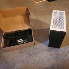 Densium 4 Plus V2 SFF Mini ITX Case White with Black And ENP-7660L-OVT PSU 600W