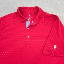 Fairway & Greene Polo Shirt x Cherry Valley Club Men XL Red Performance USA Made
