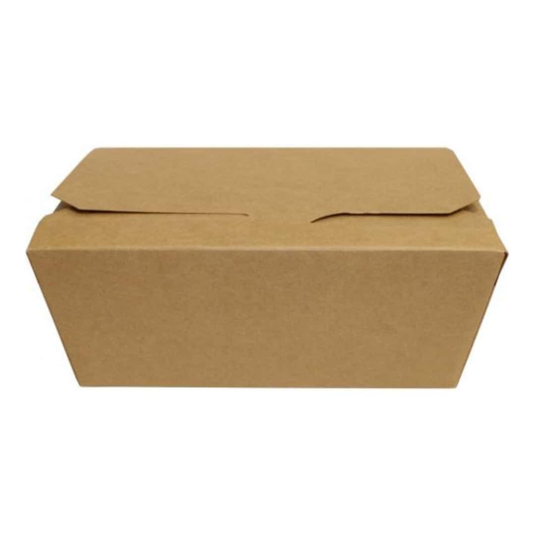 Food Box Take Away Sand Medium 175x140x65 mm 60 pcs - Food Packaging