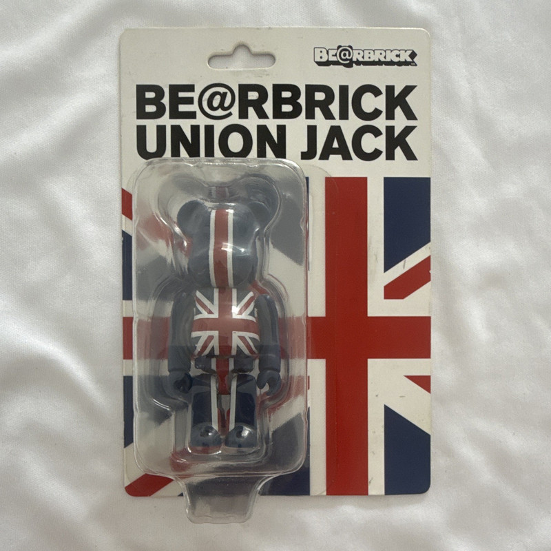 Medicom Toy BE@RBRICK Union Jack Bearbrick Figure Plastic, Original Unopened