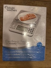 NIB Weight Watchers Electronic Food Scale w/Points Plus Values Database 500 Food