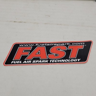 FAST Fuel Air Spark Technology Racing Decal Sticker Logo FAST-113 Red Black