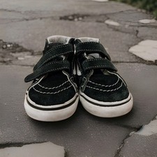 VANS Old Skool V Black/ White Toddler Kids Skate Shoes Sneakers