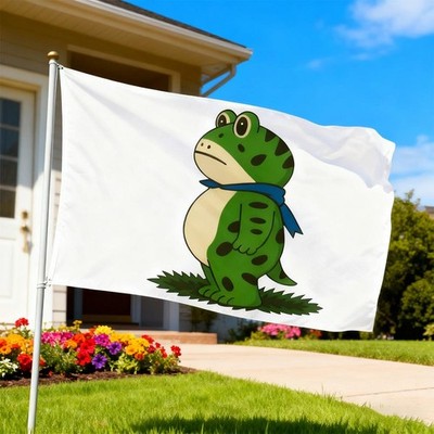 Frog decorative flag Uv Protection Fade Resistant For Indoor Outdoor