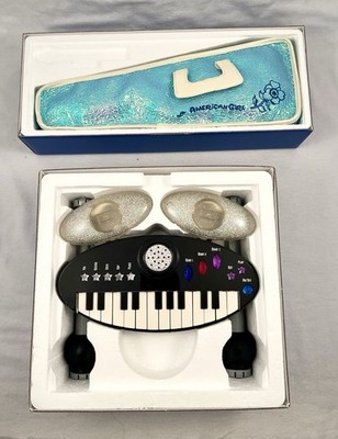 AMERICAN GIRL OF TODAY Sparkle Keyboard & Glitter Electric Guitar w/ Boxes Work!