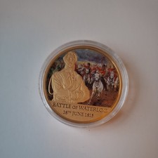Windsor Mint History of Britain "Battle of Waterloo" 2015 Coin. plus COA