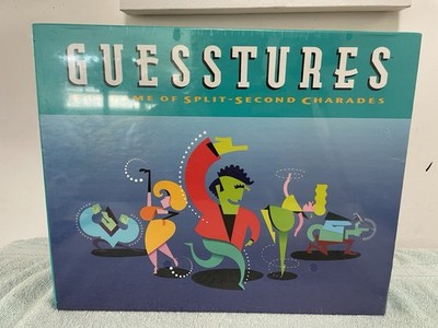 GUESSTURES Split-Second Charades Game Vintage 1999 Edition Act Fun Sealed NEW!