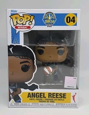 Funko Pop! WNBA Chicago Sky Angel Reese #04 Basketball DAMAGED BOX w/Protector