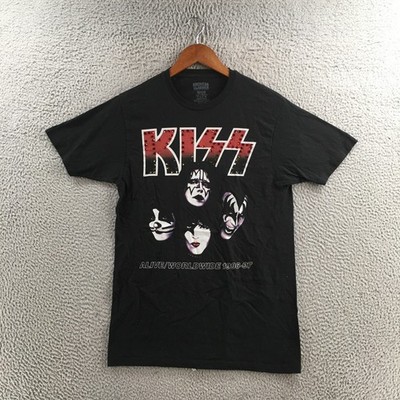 KISS Alive Worldwide 1996 1997 Tour T Shirt Tee Mens M Black Rock Concert Shirt