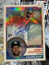2018 Topps Sandy Alcantara #53 Auto Silver Pack Autograph /99