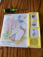 Jemima Puddle-Duck: a Sound Book /Beatrix Potter Board book WORKs New batteries
