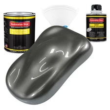 Restoration Shop Dark Charcoal Metallic Acrylic Enamel Quart Kit, Auto Paint