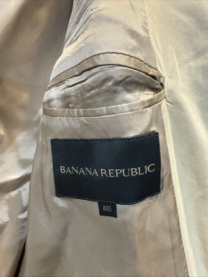Traje de algodón Banana Republic, 40S, tostado, hecho en Italia Foto 4 de 4