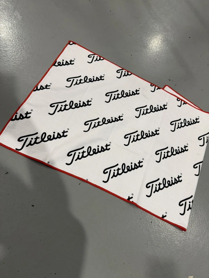 Titleist Tour Staff Golf Towel (White) The Ultimate Tour Inspired Golf Towel - Image 1 of 4