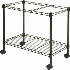 Mobile File Cart 4 Casters Steel X 12.9" Width X 25.8" Depth X 20.5" Height