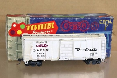 ROUNDHOUSE 1048 WEATHERED RIO GRANDE D&RGW COOKIE BOX 40' BOX CAR WAGON 60004 on
