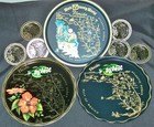 Vintage Souvenir State Trays - 21 Trays some with Coasters - Disney World  FL — photo 1