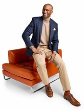 Mens Single Breasted Classic Oxford Regular Fit Blazer by Chums