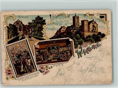 13107001 - 5900 Eisenach Wartburg Wartburghof Landgraf Ludwig nimmt Abschied