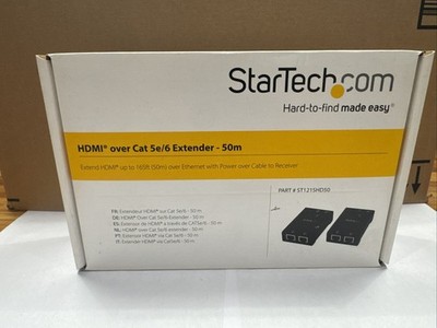 StarTech HDMI over cat 5e/6 Extender- 50m Part#ST121SHD50 Open box but new 