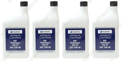 GENUINE MTF 75W-90 Gear Oil - 4 Quarts (Bottles) - SOA427V1700 (For SUBARU)