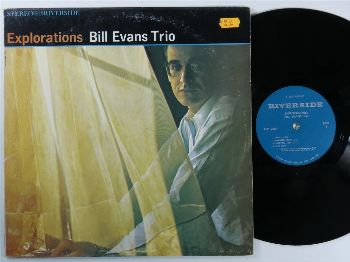 BILL EVANS TRIO Explorations RIVERSIDE RLP-9351 LP b