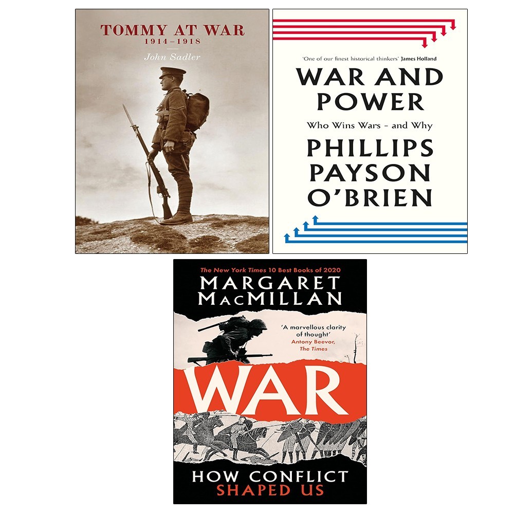 War and Power HB, Tommy At War John Sadler, War Margaret MacMillan 3 Books Set