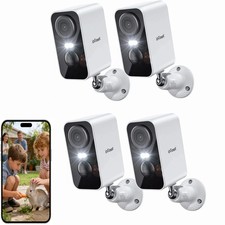 FUNK AKKU WLAN ÜBERWACHUNGSKAMERA WIFI IP KAMERA AUßEN Set 3MP HD NACHTSICHT