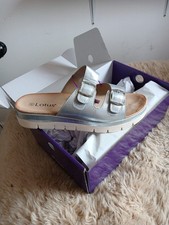 Lotus Women's Silver Linari Sandals