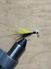 12 Popeye 1/32oz Jigs Black/Yellow (Free Shipping) Crappie/Bluegill