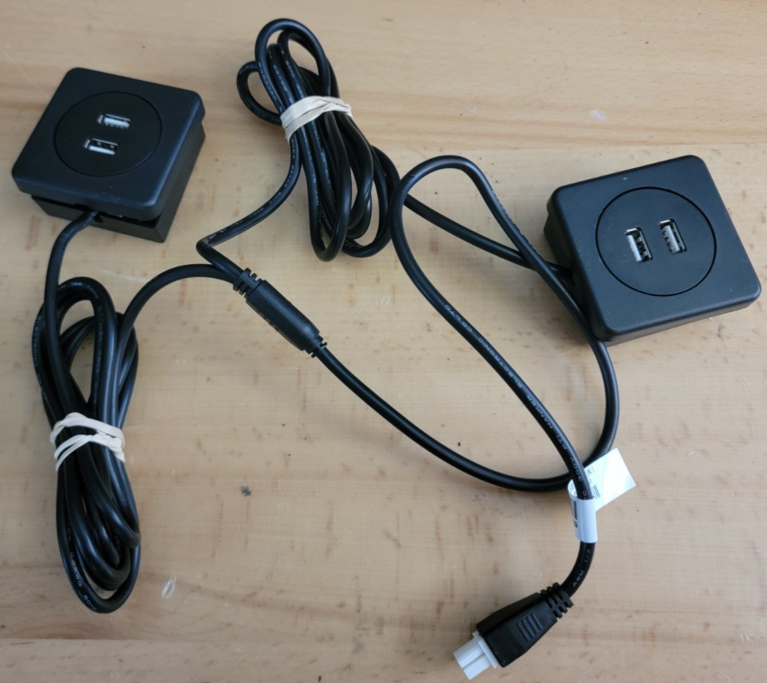 2X ORKIN SERTA ERGOMOTION KEESON DUAL USB 4 PIN POWER FOR ADJUSTABLE BED