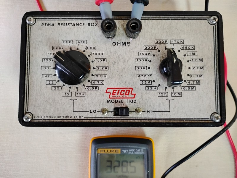 EICO RTMA Model 1100 Resistor Substitution Box