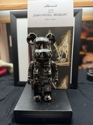 Medicom Toy Be@rbrick Jean-Michel Basquiat#8 400% Black Bearbrick 