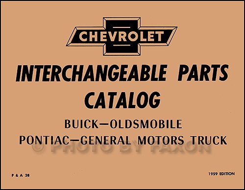 Chevy GMC Teile Austauschbuch 1958 1957 1956 1955 1954 1953 1952 1951 1950-image