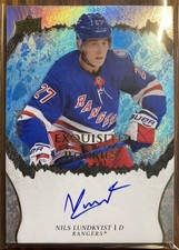 2021-22 Exquisite Collection Rookie Signatures Gold #R-NL Nils Lundkvist RC