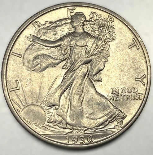 1936-D Walking Liberty half dollar AU - 2275