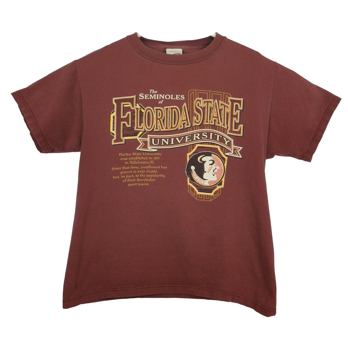 Vtg 90s Cadre Athletic NCAA Florida State Seminoles Graphic Men's