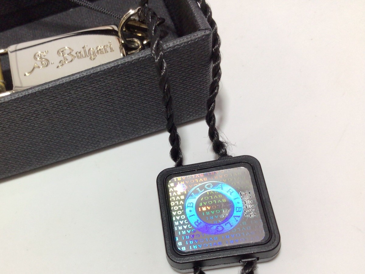 BVLGARI Signed STRAP w/ BVLGARI BOX ( For Phone, Keychain