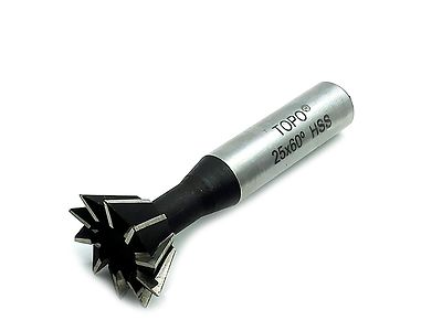 HSS 25mm x 60 Degree Dovetail Cutter Milling End Mill High Speed Steel