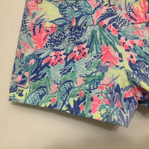 Pantalones Cortos Lilly Pulitzer Callahan Elastizados 5" Mujer 00 Mermaid Cove Preppy - Imagen 16 de 21