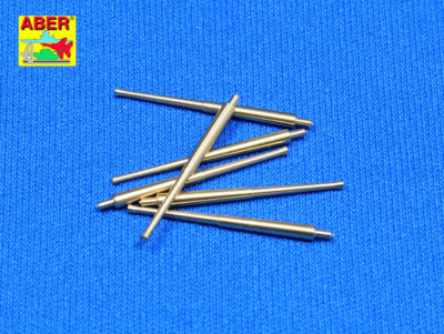 MW22 ABER MODELS 350L10 SET OF 6 PCS 155 MM BARRELS FOR JAPAN SHIPS : MUSA  for