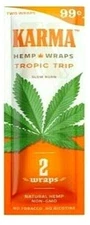 Zig-Zag WRAPS Karma Tropic Trip Slow Burn 2 PER PACK *Discounts* USA SHIPPED!*