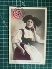 SL053 CPA PHOTO 1904 Folklore - femme Alsacienne coiffe costume