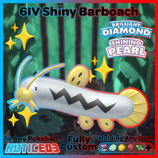 ✨ Shiny BARBOACH 6IV✨ Pokemon Brilliant DIAMOND and Shining PEARL lv1+MasterBall