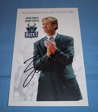Milwaukee Bucks Terry Stotts Signed Autographed 5.5x8.5 Photo Portland