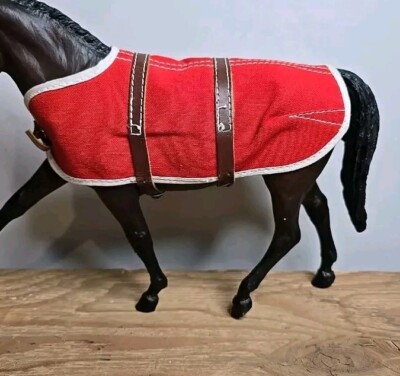 Vintage Breyer Horse Traditional Accessory #2360 Western Red Stable Blanket