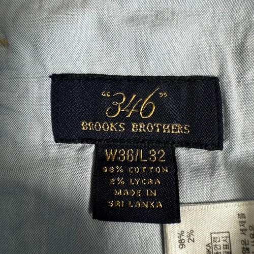 Brooks Brothers 346 Mens Pants Denim Casual Beige Sz 36x32 - Picture 3 of 13