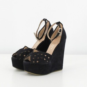 sandali con zeppa twin set