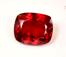 Flawless 10.06 CT Natural Red Painite Cushion Burmese Loose Certified Gemstone