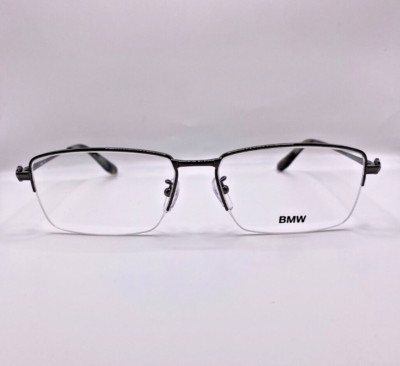 BMW BW5038-H 008 Gunmetal Semi Rim Optical Eyeglasses Frame 56-16-150 Global Fit